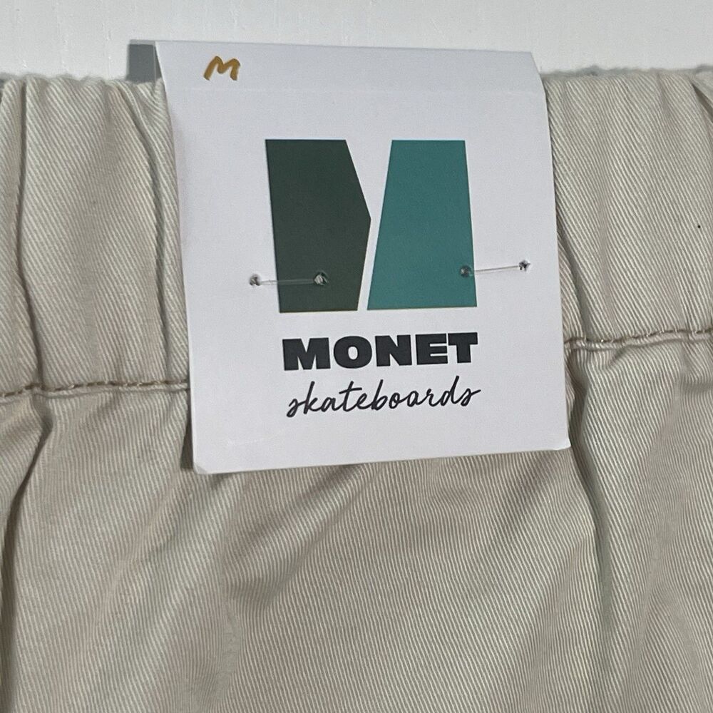 Monet Othello Skateboards Cargo Pants Tan Straight Leg Casual Size Medium New - Picture 7 of 8